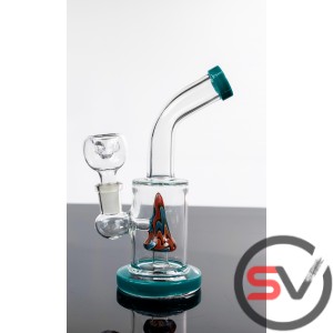 TWIST MELT DESIGN GLASS WATER PIPE 6inch